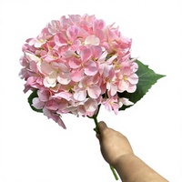 Bunga Hydrangea Buatan Anna, Tangkai Bunga Palsu untuk Dekorasi Latar Belakang Aula Pernikahan, Dekorasi Rumah, Hotel