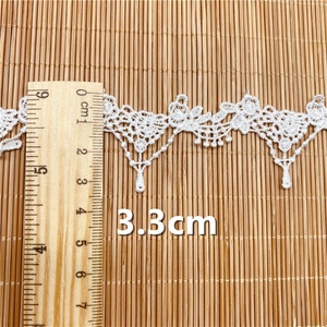Pizzo Guipure Francese Monofacciale con Materiale in Poliestere, Ricamo Idrosolubile per Abiti da Sposa e Accessori per Abbigliamento - Product Image 2