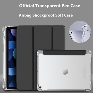 Fundas y Estuches para Tablets, Funda Inteligente de Cuero con Parte Trasera Transparente para <span class=keywords><strong>iPad</strong></span> 10.2, Funda Inteligente de Plástico para el Nuevo <span class=keywords><strong>iPad</strong></span> de 10.ª Generación 2019 2020 <span class=keywords><strong>2022</strong></span> FCC - Product Image 2