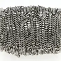 50m/roll 304 Stainless Steel Twist Chains Curb Chains Link Chain for  Jewelry Making DIY Bracelet Necklace Accessoried Findings