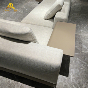 أريكة إيطالية بتصميم بسيط أثاث منزلي من الجلد لغرف المعيشة ومراكز التسوق - Product Image 5