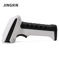 Escáner de Código de Barras Inalámbrico JINGXIN de Doble Modo 2.4G, con Carcasa de ABS y PC en Blanco y Negro, Alcance de 80m, para Puntos de Venta Minoristas