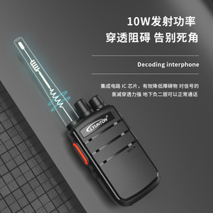 Radio portable analogique Lyunton Walkie Talkie 10W, 400-480 MHz, portée 50 km, appareil de communication extérieur - Product Image 2