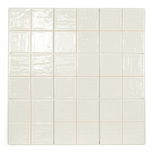 Mosaico Boston Greige 20x20, fogli di piastrelle pretagliate 10x10 per pareti e pavimenti - Product Image 1