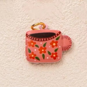 Collares de cadena de latón pintados a mano con motivos botánicos vibrantes, colgante de amor, nuevo conjunto de joyería artesanal DIY - Product Image 6