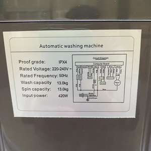 <strong>UK</strong>/EU Plug 220 V 13kg <strong>Top</strong>-<strong>Load</strong> Washers Fully automatic single Barrel All-in-one Washer /Dryer <strong>Washing</strong> <strong>Machine</strong> - Product Image 6