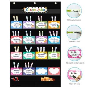 Organizador de Bolsillo Resistente para el Aula con 17 Bolsillos y 2 Bolsas de Almacenamiento para la Organización Escolar y Tareas de Clase - Product Image 2