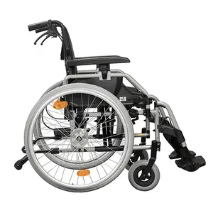 铝制轮椅搁脚带后轮快速释放压力制动器，座椅宽度400毫米座椅深度400-460毫米，颜色可选