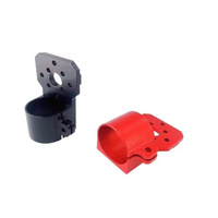 Kit DIY de cadre de drone YF 25 mm en alliage d'aluminium pour quadricoptère/hexacoptère pliable avec support de fixation de moteur Rouge/Noir