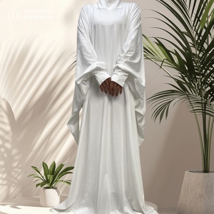 On Sale Bat Sleeve Hoodie <b>Long</b> Robe Abaya <b>for</b> Muslim Women Ramadan 6198# - Product Image 1