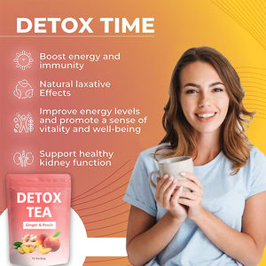 OEM Pfirsich geschmack Bio Großhandel Gewichts management Tee Koffein frei 15 Beutel Diät Tee Detox Schlankheit stee - Product Image 2