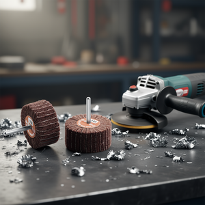 Discos Abrasivos de Lona y Tela con Eje Mixto, Grano 100, Máx. 9000 RPM, para Pulir Metal - Product Image 3