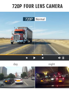 2026 שנה חדשה 4 עדשה 1080p ahd טוב לילה חזון משאית רכב דמצלמת 4 מצלמות 360 ° המכונית גדולה מכונת וידאו מקליט 15 מ 'חוט משאית שחורה תיבת - Product Image 6