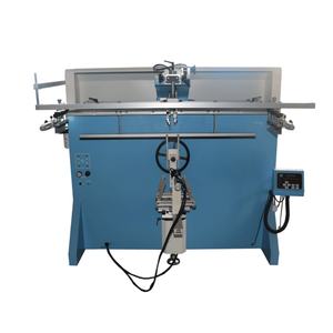 Machine d'impression sérigraphique pneumatique pour surfaces plates, cylindriques, seaux, fûts et bouteilles de peinture, neuve, avec PLC - Product Image 5