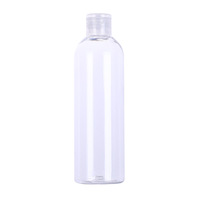 Bouteilles en plastique PET extrudé réutilisables d'approvisionnement d'usine avec bouteille à bouchon rabattable pour shampooing cosmétiques lotion