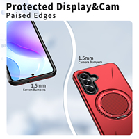 Étui de téléphone portable Azlefo 360 degrés, support de luxe antichoc en TPU et PC pour Samsung A56 A36 A23 A55 A35 A25 A16 A15 A07 A06 A05