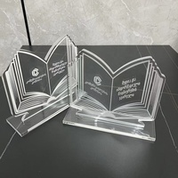 Offre Spéciale laser etch motif acrylique trophée prix cristal acrylique trophée présentoir acrylique prix stand