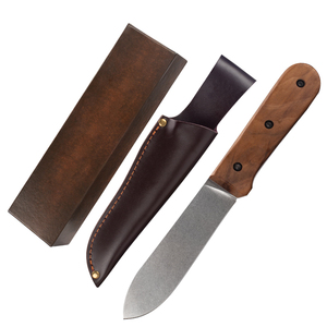 BK62- DIY OEM Customized Damascus Steel Multi-Functional Knife Kydex Sheath Wood Handle Portable Belt <b>Clip</b> Camping 1 Year - Product Image 1
