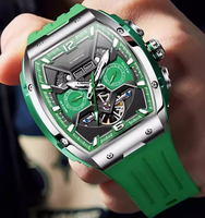 Montres mécaniques automatiques en acier pour hommes, lumineuses, avec calendrier perpétuel, design d'usine et personnalisation par lots, pour marque privée