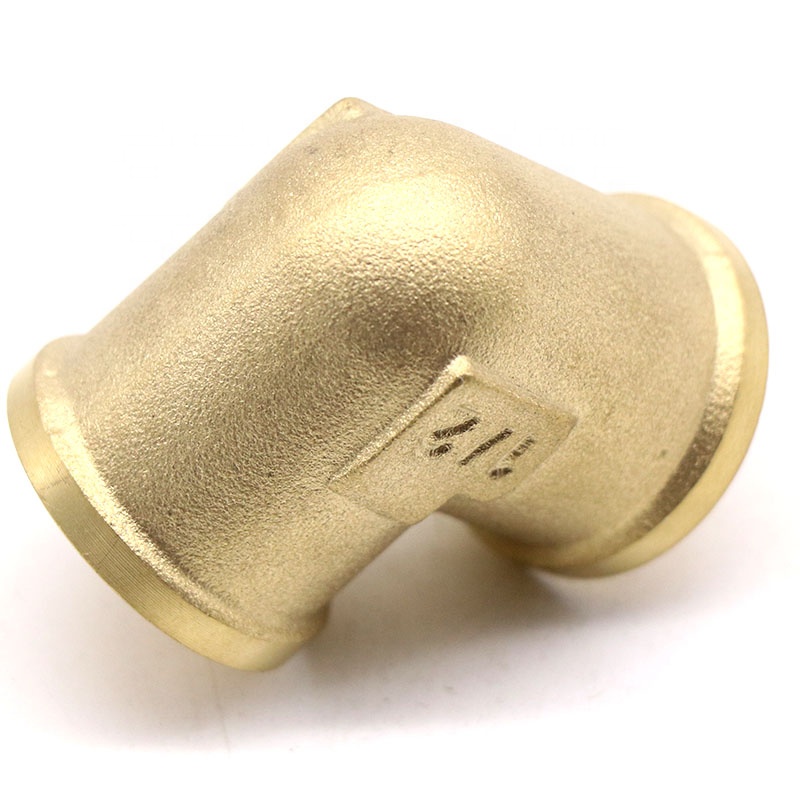 Nhà Máy Bán Buôn Giá Tốt Nhất Ống Phụ Kiện Đôi Nữ Chủ Đề Brass Elbow 90 Độ 1/2*1/2 Inch Brass Elbow