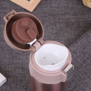 Nouvelle conception Bouteille isotherme portable 350 ml en acier inoxydable à double paroi, Gourde d'extérieur, Tasse Stitch - Product Image 6