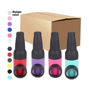 Thép không gỉ <span class=keywords><strong>3</strong></span> trong <span class=keywords><strong>1</strong></span> phích 12oz tiêu chuẩn có thể làm mát chai bia trống với dụng cụ mở bia - Product Image 6