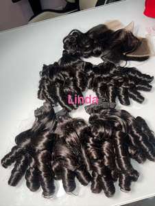 32 34 36 38 40 Paquetes de trama doble de cabello indio crudo ¿Cuánto cuesta una caja llena de paquetes de cabello humano crudo para precio de fábrica - Product Image 3