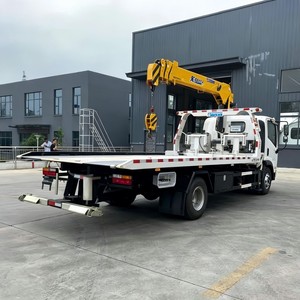 Best Selling 4x2 <b>Flatbed</b> Wrecker with 5 Ton Boom Arm Crane Recovery <b>Truck</b> for Sale - Product Image 5