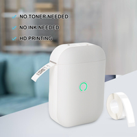 Imprimante d'étiquettes thermique portable mini D11 15 mm, imprimante d'étiquettes de poche de 0,5 pouce pour Android ou IOS