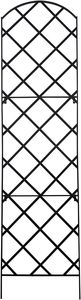 Treillis de jardin en <span class=keywords><strong>fer</strong></span> <span class=keywords><strong>forgé</strong></span> durable et facile à assembler, clôture en treillis diamanté arqué, écran pour plantes grimpantes, <span class=keywords><strong>décoration</strong></span> <span class=keywords><strong>murale</strong></span> extérieure - Product Image 2