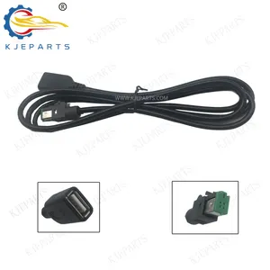 Grüner 4-Pin-Adapter zu USB-Steckkabel USB Datum-Ladekabel komplettes Verkabelungssystem für Toyota Nissan