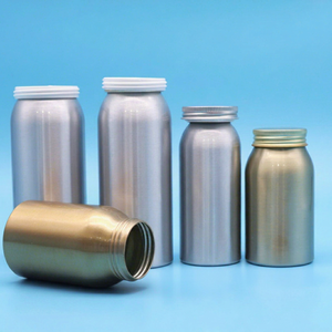 Botellas de Aluminio al por Mayor con Tapas de Rosca para Tabletas y Cápsulas, con Impresión de Logotipo Personalizado - Product Image 1