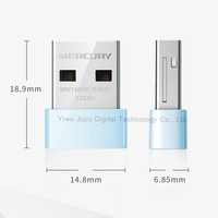 Venta al por mayor Mercury N150 2,4G Wireless Nano USB Adapter 150Mbps WI-FI IEEE Standard 802,11 Free-driver USB WIFI Tarjeta de red
