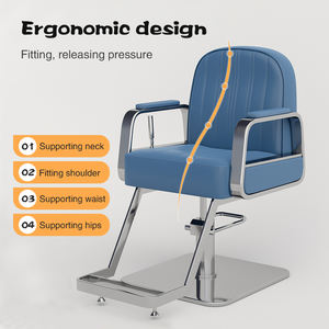 Meubles de salon de luxe, fauteuil de barbier doré, meubles de salon de coiffure, fauteuil de coiffure professionnel - Product Image 2