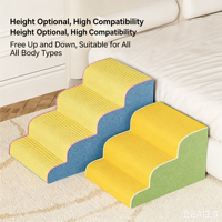 Rampe d'escalier antidérapante et lavable pour animaux de compagnie, en éponge haute élasticité, pour petits chiens et chats, idéale pour lit et canapé, échelle antidérapante pour chiots seniors
