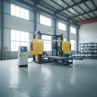 Machine de gravure numérique CNC 5 axes JK-2512 pour pierre, 15 kW, 380 V, avec moteur de pompe pour scie à fil diamanté, longueur personnalisable 3200 mm, pour marbre