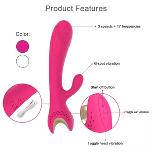 Meistverkaufter Wasserdichter Silikon USB-Aufladbarer Masturbator Weiblicher G-Punkt Rabbit <span class=keywords><strong>Vibrator</strong></span> - Product Image 3
