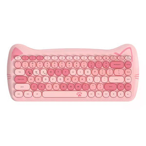 Best Mini Laptop Wireless <b>Keyboard</b> Ergonomics Quick Response 2.4G Cute Cartoon Cat Computer <b>Keyboard</b> for Laptop <b>Tablet</b> - Product Image 2
