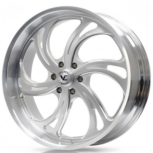 Rines de Aluminio Forjado Velochi con Acabado Plateado Pulido, Diseño Cóncavo Profundo, de 18, 19, 20, 21, 22, 23 y 24 Pulgadas para Chevrolet y Cadillac - Product Image 4