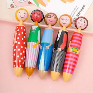 Stylo Bille Créatif en Gel Bleu Motif Dessin Animé – Papeterie Étudiante Unique et Originale – Indispensable pour la Rentrée Scolaire – Vente en Gros - Product Image 1