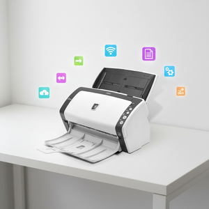 เครื่องสแกนเอกสาร <span class=keywords><strong>Fujitsu</strong></span> <span class=keywords><strong>Fi</strong></span> <span class=keywords><strong>6130</strong></span> สำหรับสำนักงาน แบบสองหน้า ขนาด A4 รองรับการป้อนเอกสารอัตโนมัติ 40 หน้า ความละเอียด 600DPI เชื่อมต่อผ่าน USB เครื่องสแกนสีความเร็วสูง - Product Image 1