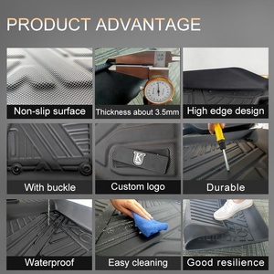 Meilleure vente de tapis de sol de voiture en TPE tous temps imperméable à l'eau accepter l'utilisation de revêtement de sol de voiture personnalisé pour <span class=keywords><strong>Peugeot</strong></span> Rifter - Product Image 3