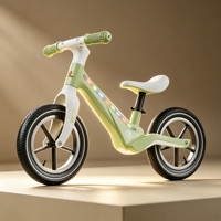 Vélo d'équilibre pour enfants avec lumière LED, cadre intégré en nylon, vélo à pousser pour tout-petits, 12/14 pouces, boîte personnalisée en option