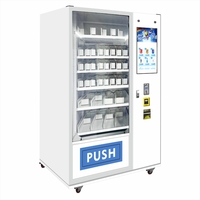 Distributeur automatique de sandwichs en armoire avec écran tactile, capacité 300-600, surveillance à distance, idéal pour les snacks et pizzas