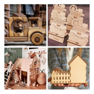 Tùy chỉnh Basswood ván ép 3-20 mét Độ dày hiện đại cho DIY Thủ công mỹ nghệ mô hình câu đố bằng gỗ Milestone artware <span class=keywords><strong>E1</strong></span> Birch Veneer mặt - Product Image 3