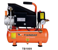 Compresseur d'air miniature portable sans fil rechargeable TIANBAO TB-2050 147L/min 2800r/min 2HP/1.5KW 50L DC, prix économique