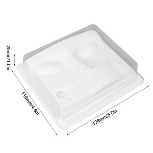 Plateau d'entraînement portable pour cils, blanc, 3-en-1, avec plateau de présentation de cils et plateau facial pour la formation en extension de cils - Product Image 3
