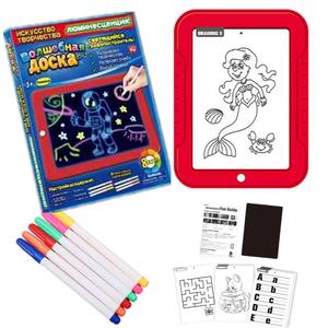 3D Kinder fluor zierende Sketch pad Doodle Set Magic Light Drawing Tablet - Product Image 3