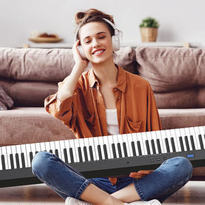 Konix <span class=keywords><strong>piano</strong></span> pliable bon marché 88 touches simple offre spéciale <span class=keywords><strong>piano</strong></span> jouet MIDI <span class=keywords><strong>piano</strong></span> d'orgue électronique portable <span class=keywords><strong>électrique</strong></span> - Product Image 2