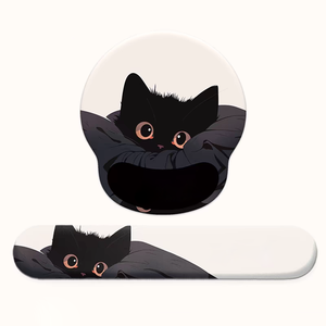 แผ่นรองเมาส์ลายการ์ตูนแมวน่ารักพร้อมที่รองข้อมือ - Product Image 4